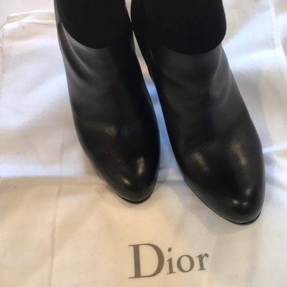 Dior leather and suede boots - Picture 2 of 4
